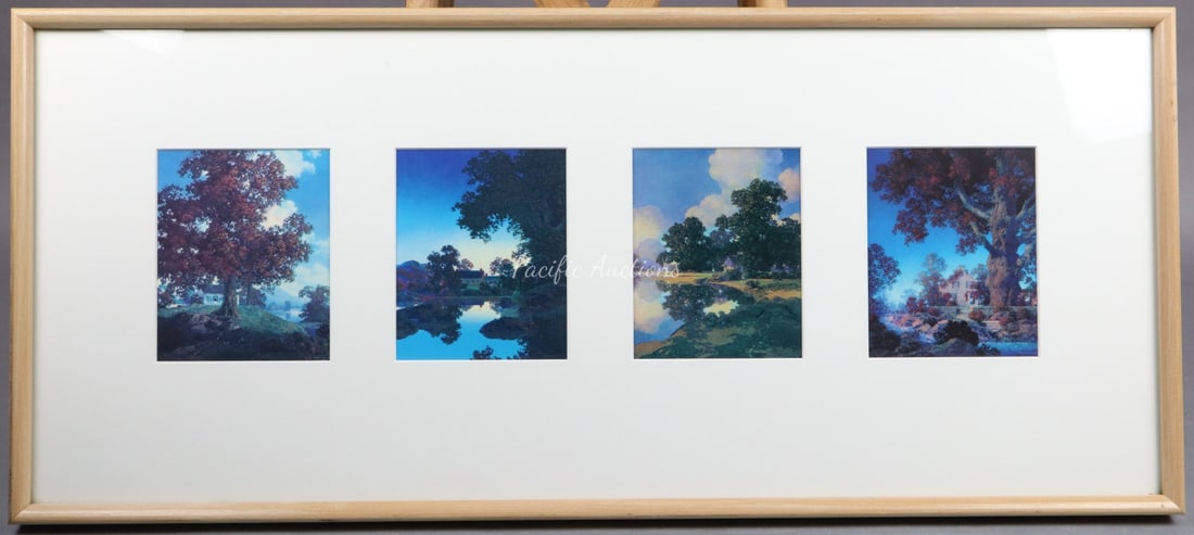 FOUR MAXFIELD PARRISH PRINTS FRAMED