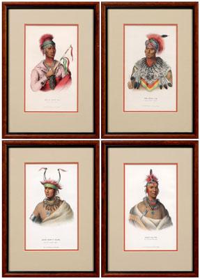 Four McKenney &amp; Hall prints: