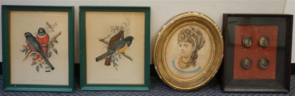 FOUR MEDALLION HISTORICAL FIGURES