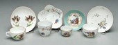 Four Meissen cups and saucers: