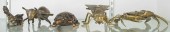 FOUR METAL FIGURAL ASHTRAYS Fo