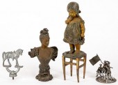 FOUR METAL SCULPTURESFour meta