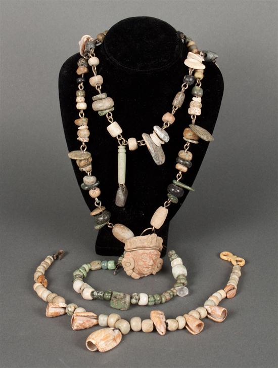 Four Mexican necklaces