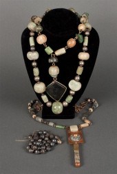 Four Mexican necklaces incorpo