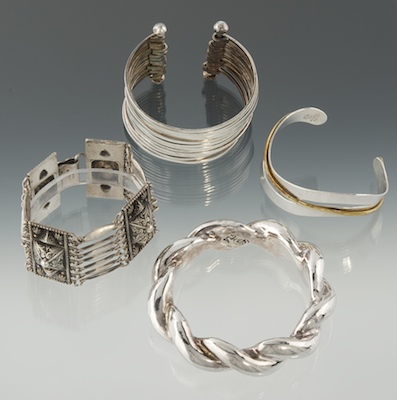 Four Mexican Sterling Silver