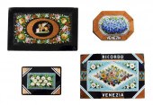 FOUR MICRO-MOSAIC PAPERWEIGHTS