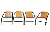 FOUR MID-CENTRURY MODERN CHAIR