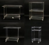 FOUR MID CENTURY MODERN ACRYLI