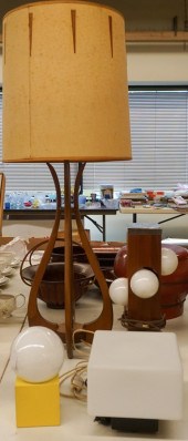 FOUR MID-CENTURY MODERN TABLE