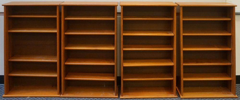 FOUR MID-CENTURY MODERN TEAK NARROW