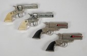 FOUR MID-CENTURY TOY CAP GUNSV