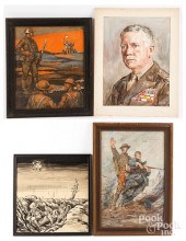 FOUR MILITARY THEME WORKSFour