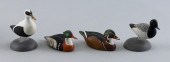 FOUR MINIATURE BIRD CARVINGS 2