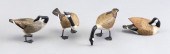 FOUR MINIATURE CANADA GEESE CA