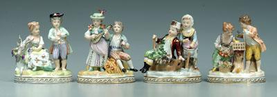 Four miniature Dresden groups: