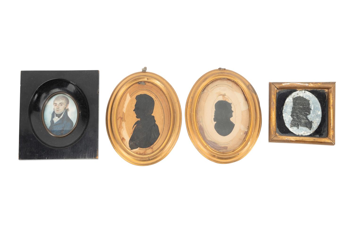 FOUR MINIATURE PORTRAITS