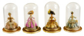 FOUR MINIATURE SEED-HEAD DOLLS