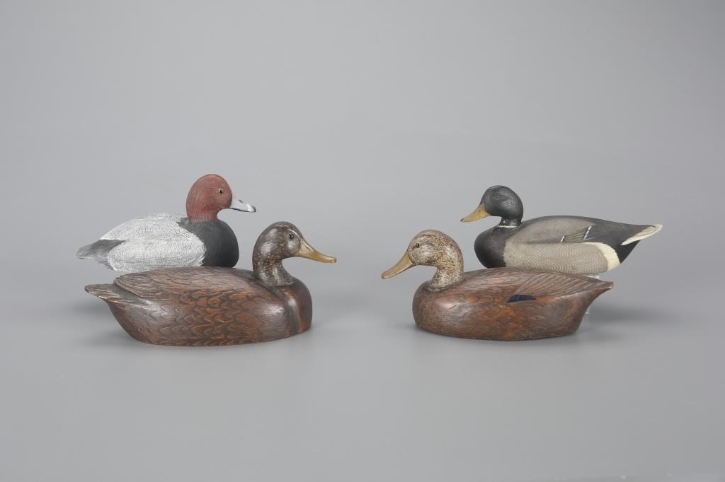 FOUR MINIATURE WATERFOWL8 1/2 in.