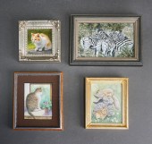 FOUR MINIATURE WORKS OF ART, V