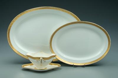 Four Mintons serving pieces, each