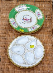 FOUR MINTONS SHALLOW BOWLS & T