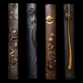 Four Mixed Metal Kozuka
19TH C