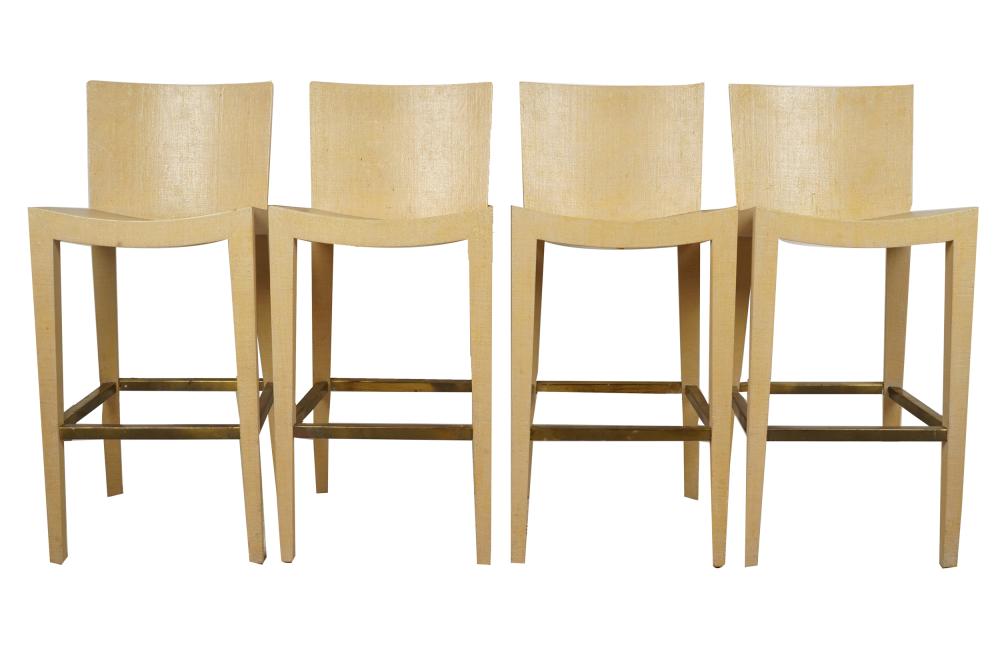 FOUR MODERNIST BARSTOOLSunsigned,