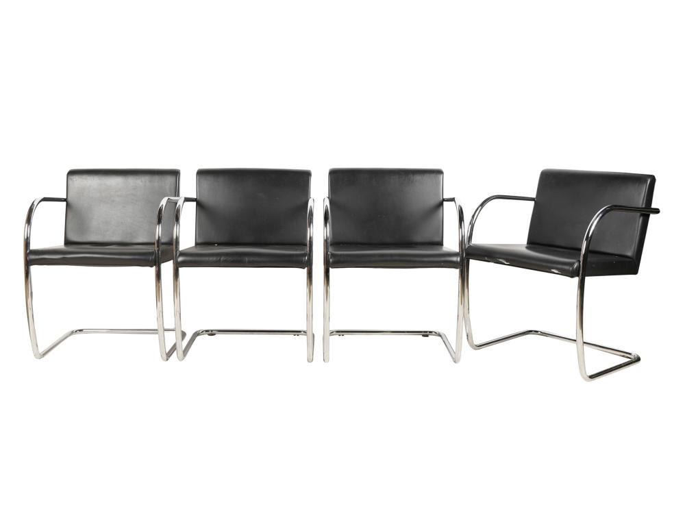 FOUR MODERNIST DINING CHAIRSFour
