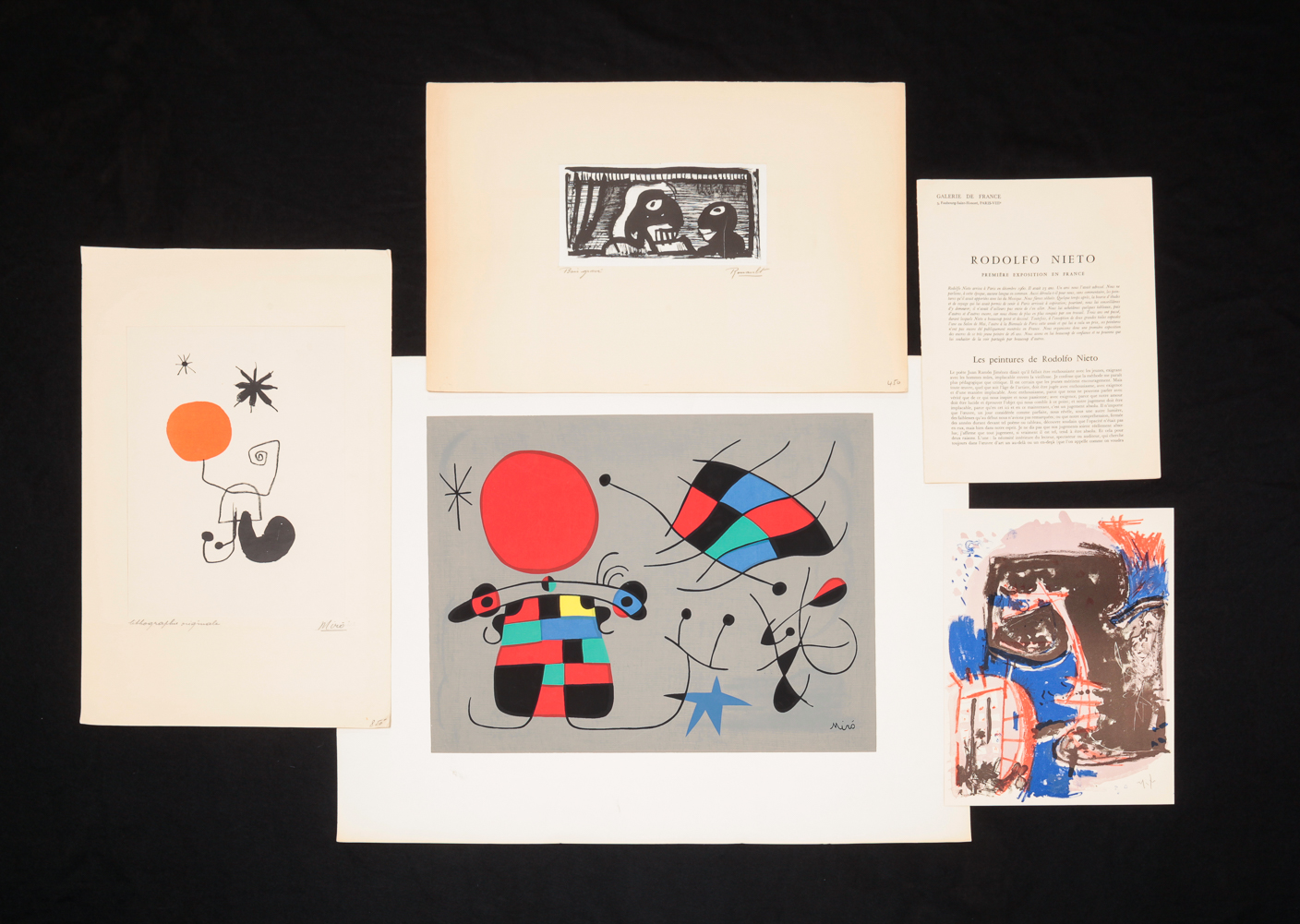 FOUR MODERNIST PRINTS. Two after
