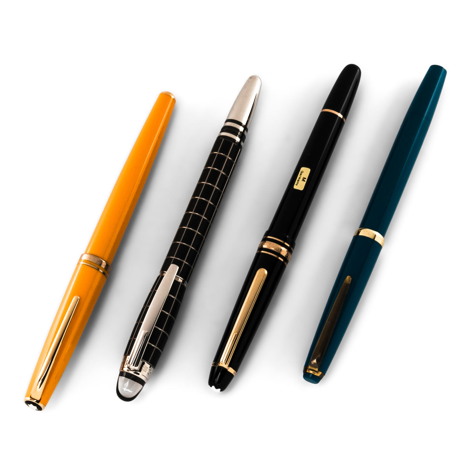 FOUR MONTBLANC FOUNTAIN PENS A