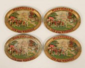 Four Monticello Whiskey tin ad