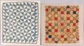 FOUR MOUNTED DOLL QUILTS, LATE