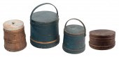FOUR NANTUCKET-RELATED FIRKINS