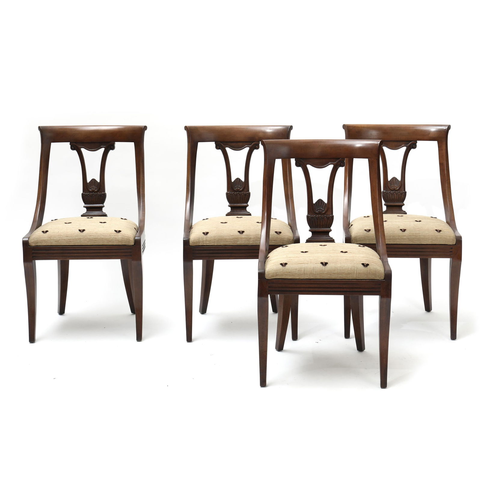 FOUR NAPOLEON III STYLE FRUITWOOD