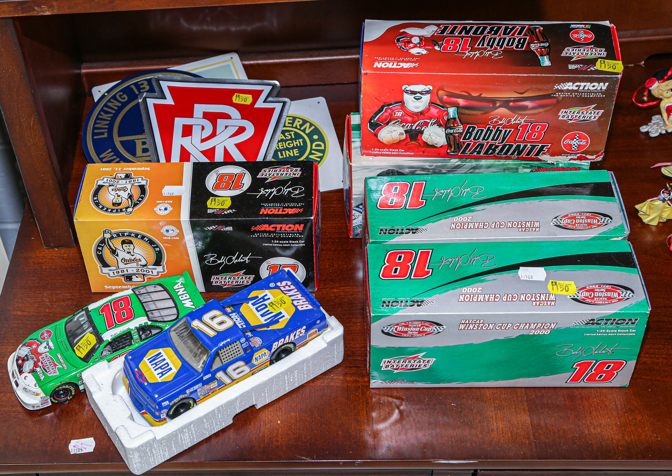 FOUR NASCAR DIECAST VEHICLES Two
