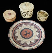 FOUR NATIVE AMERICAN BASKETS I