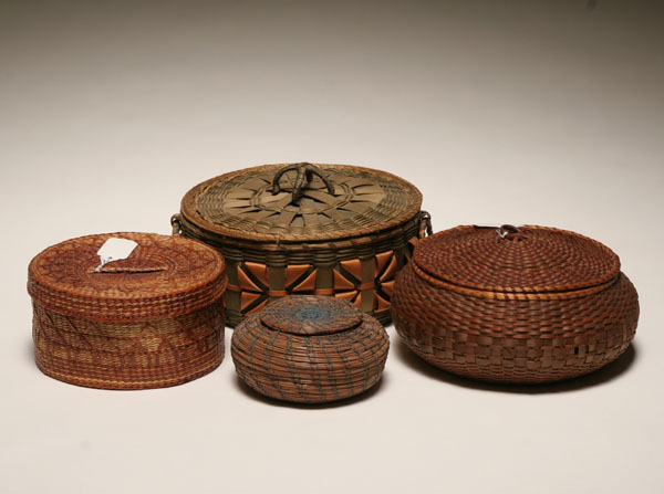 Four Native American hand woven