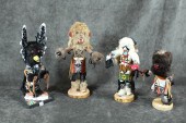 FOUR NATIVE AMERICAN KACHINA D