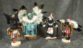 FOUR NATIVE AMERICAN KACHINA D