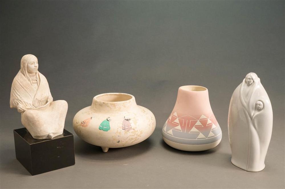 FOUR NATIVE AMERICAN POTTERY