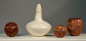 FOUR NATIVE AMERICAN POTTERY P