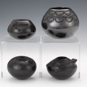 FOUR NATIVE AMERICAN POTTERY V