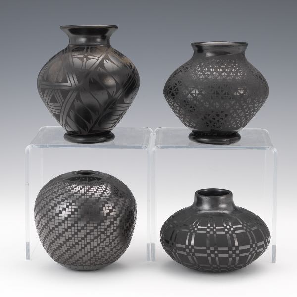 FOUR NATIVE AMERICAN POTTERY