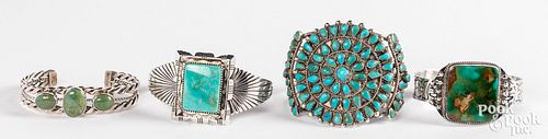 FOUR NAVAJO OR ZUNI INDIAN CUFF