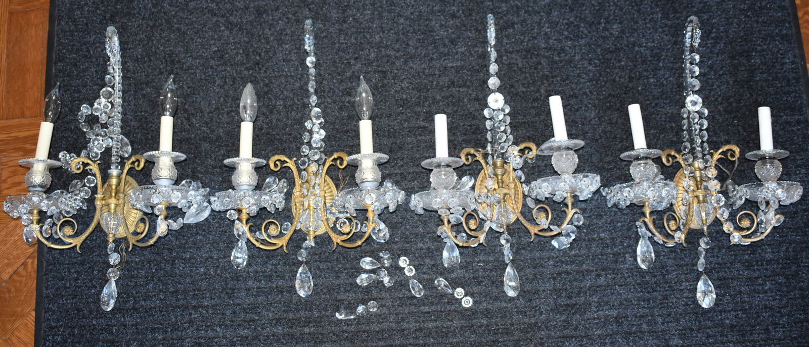 FOUR NEOCLASSICAL ENGLISH CRYSTAL
