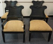 FOUR NEOCLASSICAL STYLE EBONIZ