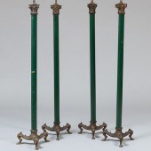 FOUR NEOCLASSICAL STYLE GILT-M