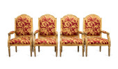 FOUR NEOCLASSICAL STYLE GILTWO