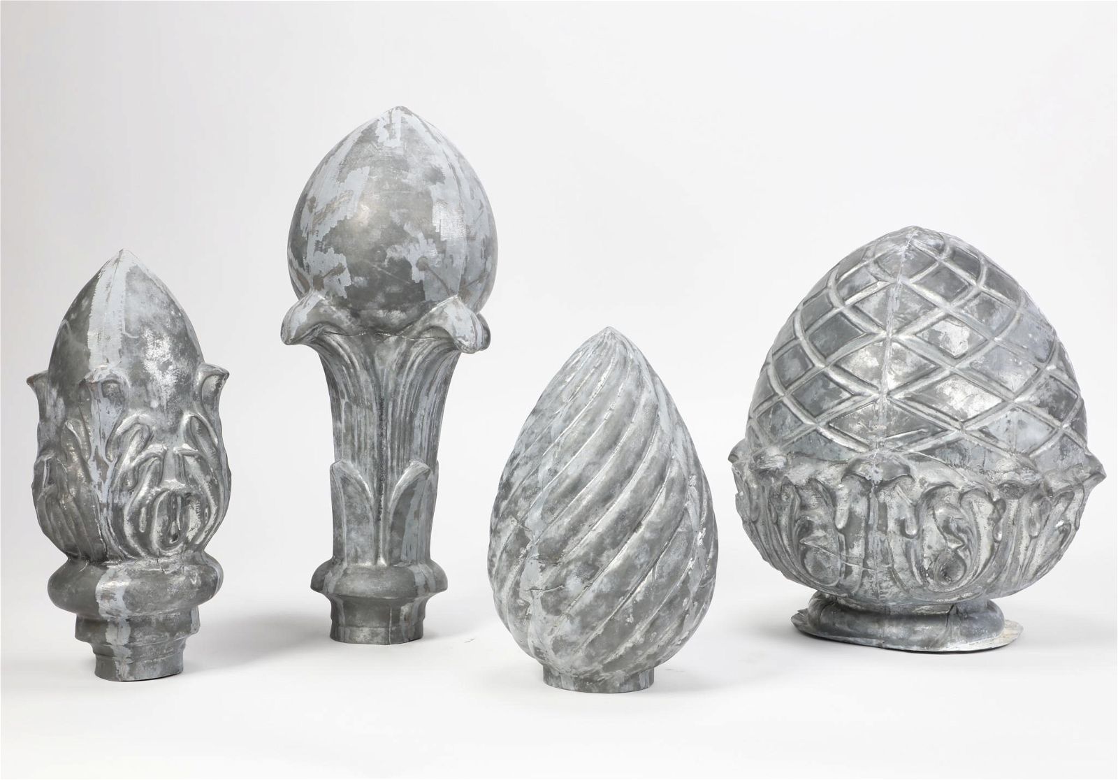 FOUR NEOCLASSICAL STYLE ZINC