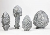 FOUR NEOCLASSICAL STYLE ZINC F